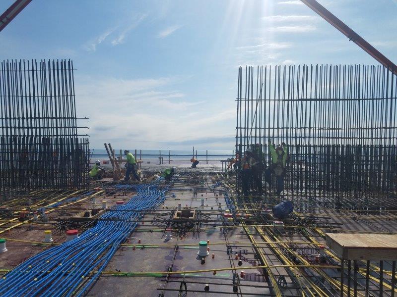 Electricians at work